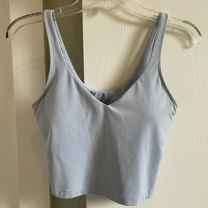 lululemon Align cropped tank size 6, color Blue Linen GUC